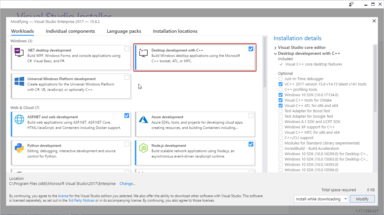 Visual Studio 2017 相关安装